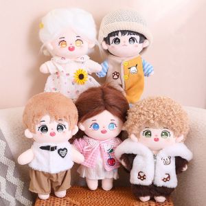 24cm Kawaii 8 Styles New Idol Doll With Clothes Cotton Doll Birthday Christmas Gift Hair DIY High Quality Fans Collection