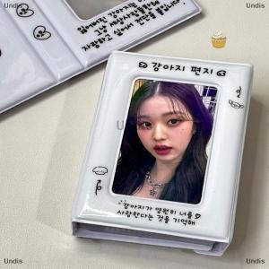 [COD] Undis Ins Style Cream Puppy Single Palace Grid Loose Leaf Card Book Envelope Card Bag Album Storage Bag