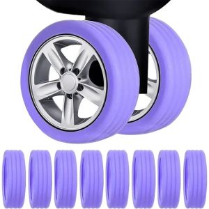 20pcs bánh xe hành lý bảo vệ Silicone bánh xe Caster Giày Bánh Xe bảo vệ bao gồm cho Vali du lịch va li ghế giảm tiếng ồn
