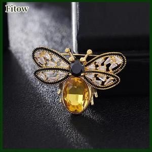 Fitow Vintage Little Bee Brooches For Women Clothing Coat Scarf Jewelry Party Accessories