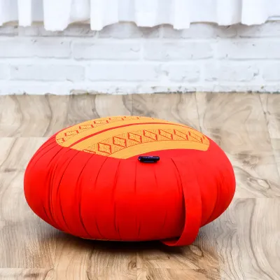 Vasora Zafu Yoga Pillow หมอนสมาธิ หมอนโยคะ หมอนกลม ขนาด 13 x 7 นิ้ว ช่วยให้นั่งตรงได้ดี