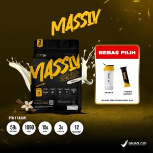Fitlife Massiv Gainer 2 Lbs (MPro Upgraded) Weight Gain Bulking Penambah Berat Badan