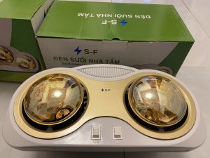 Đèn sưởi nhà tắm cao cấp S-F 3 bóng 2 công tắc riêng biệt công suất 850W ấm áp cực nhanh - Bảo hành 2 năm