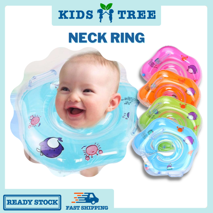 Baby Inflatable Swimming Neck Ring Neck Float Infant Swimming Adjustable Neck Float Pelampung