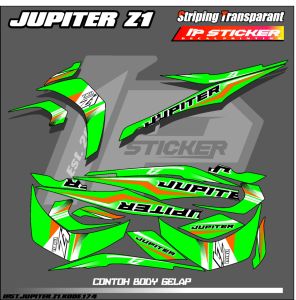 JUPITER Z1(COD) STIKER STRIPING MOTOR YAMAHA JUPITER Z1  - STIKER LIST GRAFIK SIMPLE WARNA VARIASI DESAIN RACING HOLOGRAM DAN TRANSPARAN BISA COD IP. PROJECT.KODE-174