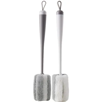 Long Handle Sponge Cup Brush Household Hanging Cup Multi-functional Multipurpose Kitchen Cleaning Tool for Bottles