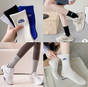 Tất Vớ Cổ Ngắn { Sét 5 Đôi } Nam Nữ Núi Tuyết hình chữ Human Made Vớ Ngắn cổ nữ chất vải mềm dày thoáng khí Cao Cấp