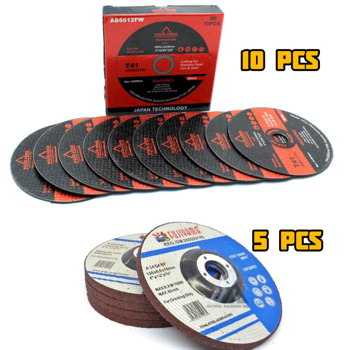 10PCS Batu Potong BATU POLESBesi Gerinda YUKIDO 4 Inch x 1 m Cutting ...