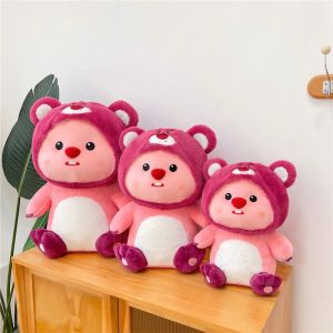 Gấu Bông Hải Ly Loopy Lotso Mềm Mại Đáng Yêu Thú Nhồi Bông Cao Cấp Loopy Mũ Dâu Thú Bông Đồ Chơi Toy