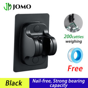 【JOMO】COD Punch Free Wall Mounted Handle Rotatable Adjustable Silver/Black Sprinkler Bracket Suitable for Shower Head Holder of Bathroom