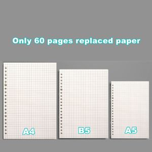 A5 B5 A4 Loose Leaf Notebook Grid Dotted Diary Notebook Detachable Refillable Notebook Company School Stationery Supplies 活頁筆記本