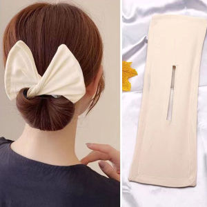 GIVA High Quality Korean Style Deft Bun Wire Bow Curler Printing Magic Clip Twist Simple Curler Hair Accessories