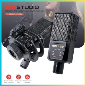 TERLARIS PENGIRIMAN CEPAT COD TaffSTUDIO GMark Microphone Condenser Professional Recording/MIKROFON kabel suara jernih wireless terbagus bluetooth youtuber vlog tanpa kabel multifungsi serbaguna canggih/mikrofon terbagus tahan lama pakai nyayi