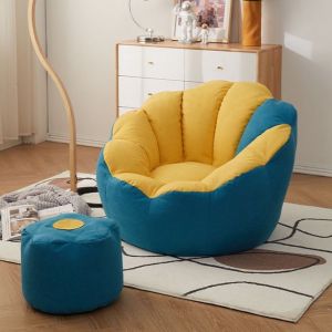 bean bag  sofa Cotton Beanbag Sofaโซฟา โซฟาทรงก้นหอย บีนแบคโซฟา โซฟามินิมอล ซฟาบีนแบคพร้อมเม็ดโฟม โซฟาสไตล์เกาหลี เก้าอี้โซฟา โซฟาก้นหอย
