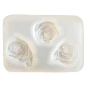 3D Rose Flower Silicone Molds for Epoxy Resin Soap Gypsum Decoration Chocolate Fondant Silicone Molds