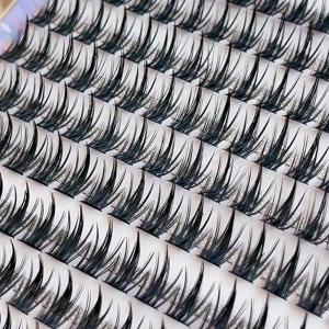 【TERSEDIA & COD】 10 Baris/Kotak Bulu Mata Palsu Lonjakan Gandum Rias Profesional Bulu Mata Cangkok Individu Setan Kecil Bulu Mata Manga Tebal Alami Untuk Ekstensi Bulu Mata