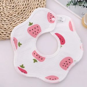 Cotton Gauze Baby Feeding Bibs Newborn Bibs Fits Infants and Babies 0-3 Years