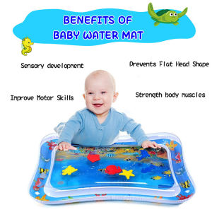 Premium Baby Playmat Water Mat Slapped Pad inflatable game pad Fun Activity Tummy Time Mat Cushion Patted Mat