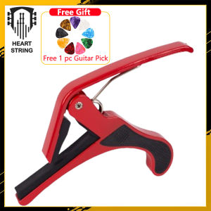 Heart String Capo Aluminum Alloy Capo for Acoustic Electric Bass Guitars Ukulele Quick Change Clamp