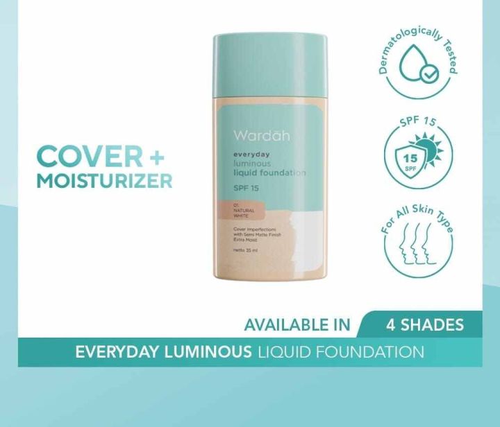 Wardah Luminous Liquid Foundation SPF 15 Lazada Indonesia