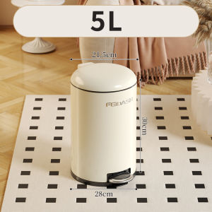 Tầm Nhìn 5L/8L/12L Thép Không Gỉ Thùng rác Đạp Thùng rác Vòng Chân Trên Thùng rác gấp cho xe hơi chất thải nhà bếp Bin Phòng Tắm Tái Chế Thùng rác bàn đạp chân Phân Loại Thùng