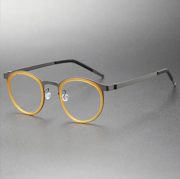 Ultralight Pure Titanium Eyeglasses Oval Frame Men Optical Eyewear  Replaceable Lens Prescription Vintage Glasses Women Spectacle Lazada PH