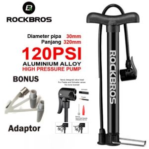 (COD)pompa ban sepeda Rockbros A320 murah 120 psi angin Bicyle pump bike