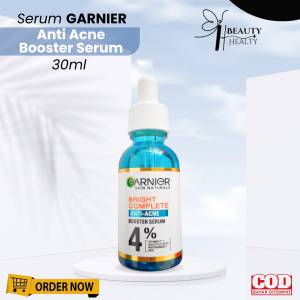 Garnier Bright Complete Acne Booster Serum 30ml Serum Yang Mencerahkan Dan Anti jerawat Menyamarkan Noda Jerawat