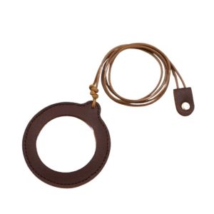 SIDSI Handheld Mini Magnifying Glass Portable Leather Strap Magnifying Glass Necklace Neck Wear Easy To Use Magnifier Pendant Inspection