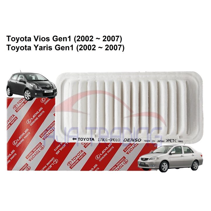 Air Filter for Toyota Vios Gen1 (2002 - 2007), Toyota Yaris (2002 ...