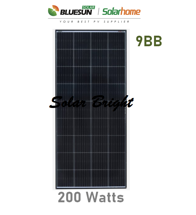 Bluesun 200W High Quality Monocrystalline Solar Panel PERC 72