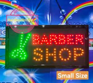 BARBER SHOP - RAINBOW BRIDGE LED SIGNAGE (New-Small-Large) #SIZE: W48cm & W60cm BIG #664