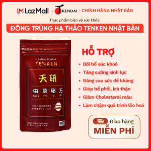 Đông Trùng Hạ Thảo Tenken Nhật Bản Hỗ Trợ Bồi Bổ Sức Khoẻ Tăng Sức Đề Kháng Gói 10 Viên