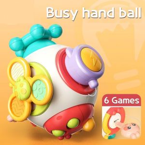 Khối Bận Rộn Cầm Tay Busy Cube Đa Năng Montessori Đồ Chơi Giáo Dục Sớm Rèn Vận Động Tinh Phát Triển Trí Tuệ Cho Bé