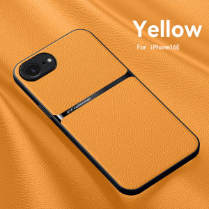 Luxury Leather Funda For iPhone 16e Case Car Magnetic Holder Phone Cover For iPhone 16 e iPhone16e 2025 Shockproof ProtectCoque