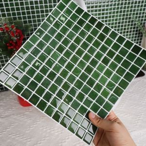 NOBLEE Waterproof Wall Tile Stickers Ceramic Look 3D Mosaic Pattern Peel and Stick Tiles Modern Self-Adhesive Brick Wall Stickers Kitchen Wall Decoration