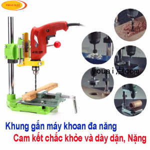 Khung Gắn Máy Khoan Thành Máy Khoan Bàn Cao Cấp-Khung Gắn Máy Khoan Cao Cấp