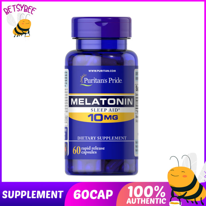 thumbnail image 2 of Puritan's Pride Super Strength Melatonin 10mg Rapid Release Capsules - 60 Count 2 of 5