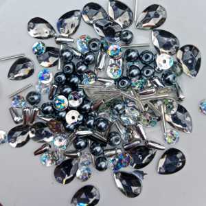 mutiara payet manik tabur mote kombinasi motif per 10 gram