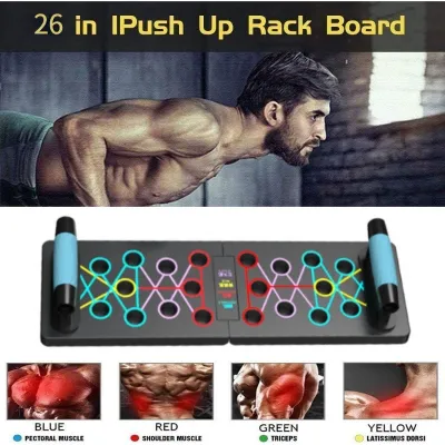 【Ready Stock 】26 in1 Multifunction Push Up Board Training System Fitness Exercise Tools GYM Body Training Pumping Board