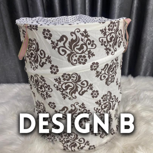 Foldable Laundry Big Basket Collapsible Large Cloth Storage Basket Foldable Metal Spring Frame Washable Auto Open Basket可折疊洗衣籃Foldable Bakul