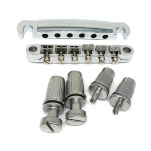 Điều chỉnh O Matic cầu Con lăn yên điều chỉnh o-matic Ngựa đàn guitar với tailpiece & đinh tán cho đàn guitar LP thay thế bộ dụng cụ