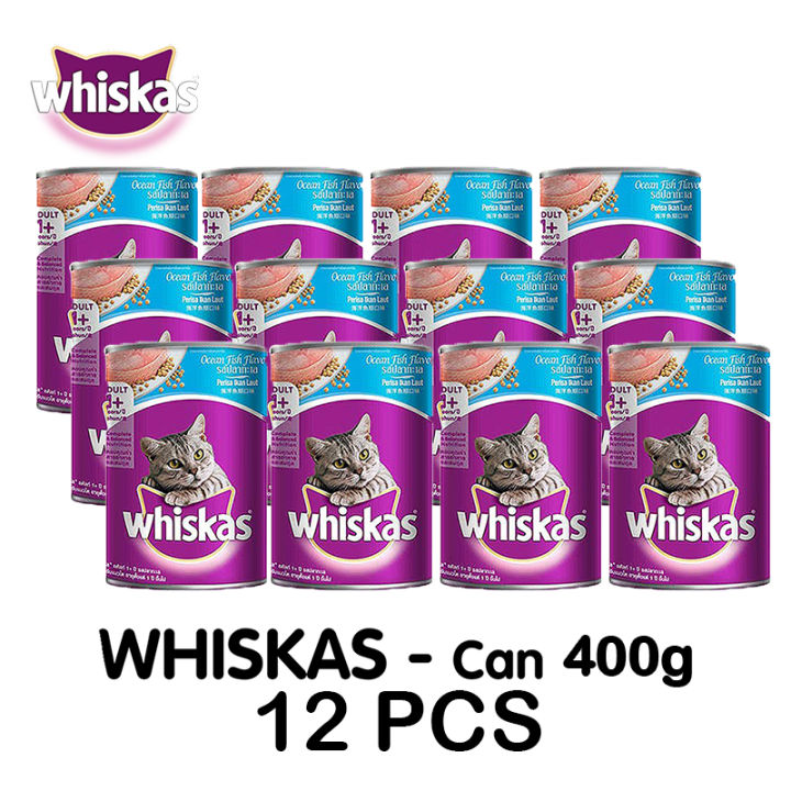 WHISKAS Adult Wet Can Cat Food Set of 12 (400g) Lazada PH