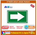 Stiker arah panah arrow penunjuk arah multi fungsi sticker kantor toko rumah masjid dll. 