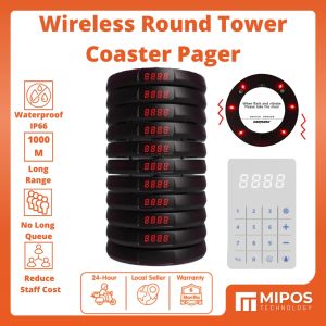 Restaurant Pager Wireless Pager Queue System Calling Pager/Wireless Pager System excited with 10 Pagers