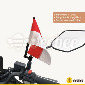 Bendera tiang Motor Mobil Sepeda Merah Putih/ Bendera minikecil dirgahayu RI/ bendera kemerdekaan