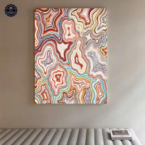 Tranh Trừu Tượng Hoa Lá Thế Hệ Mới Tranh Canvas Tranh Tráng Gương Tranh Tráng Trí Không Gian