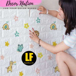 AA Wallpaper Dinding 3D Karakter Anak Foam 70cm x 77cm Premium Wallpaper Tebal 3MM
