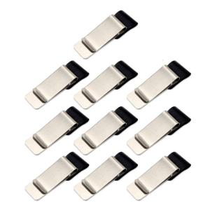 10 Pieces Metal Pen Looped Holder Pen Sleeve Pen Clips Pencil Holders for Journal Planner