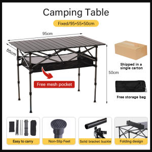 Adjustable Foldable Camping  Dressing Height Table Desk